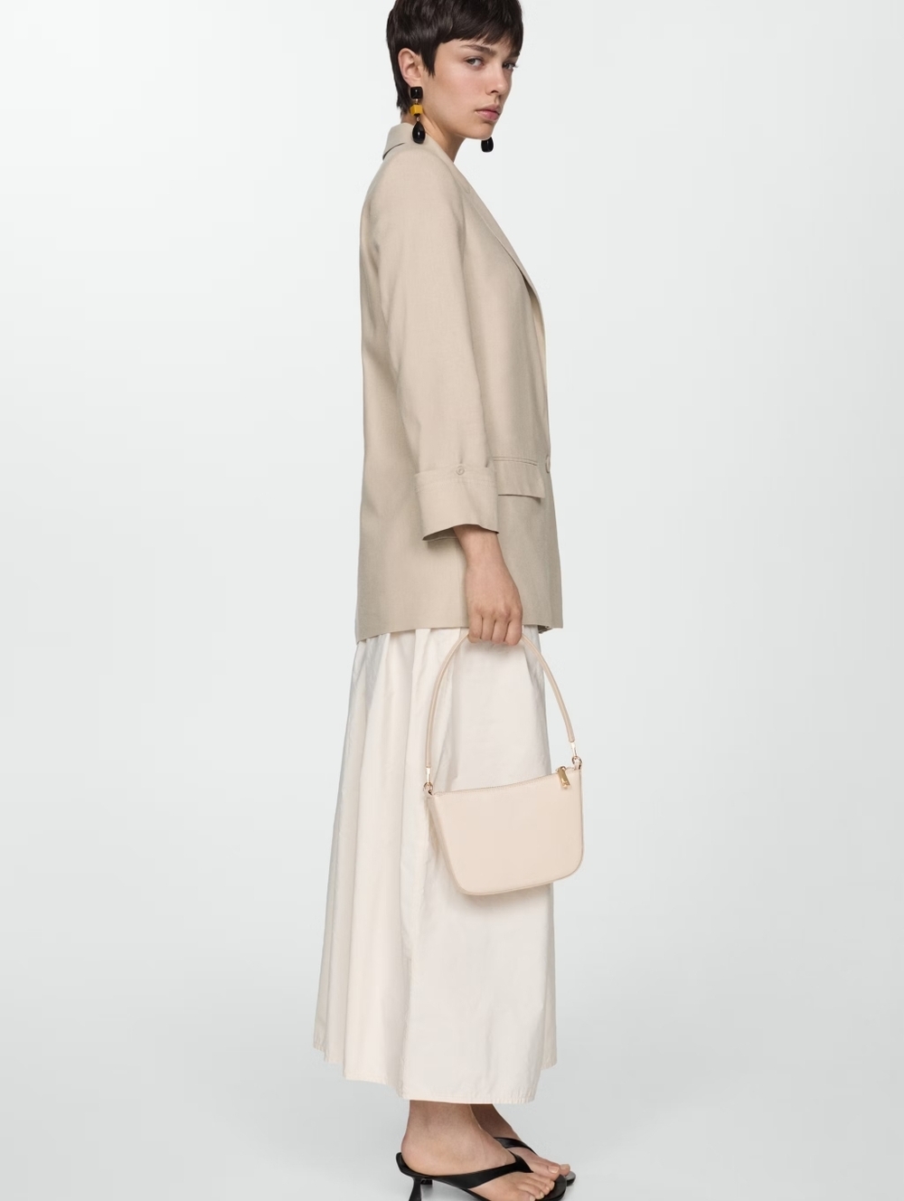 Linen jacket with buttoned cuffs - Picture 6 of 10